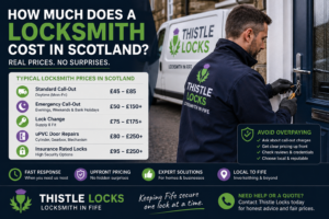 locksmith cost in Scotland